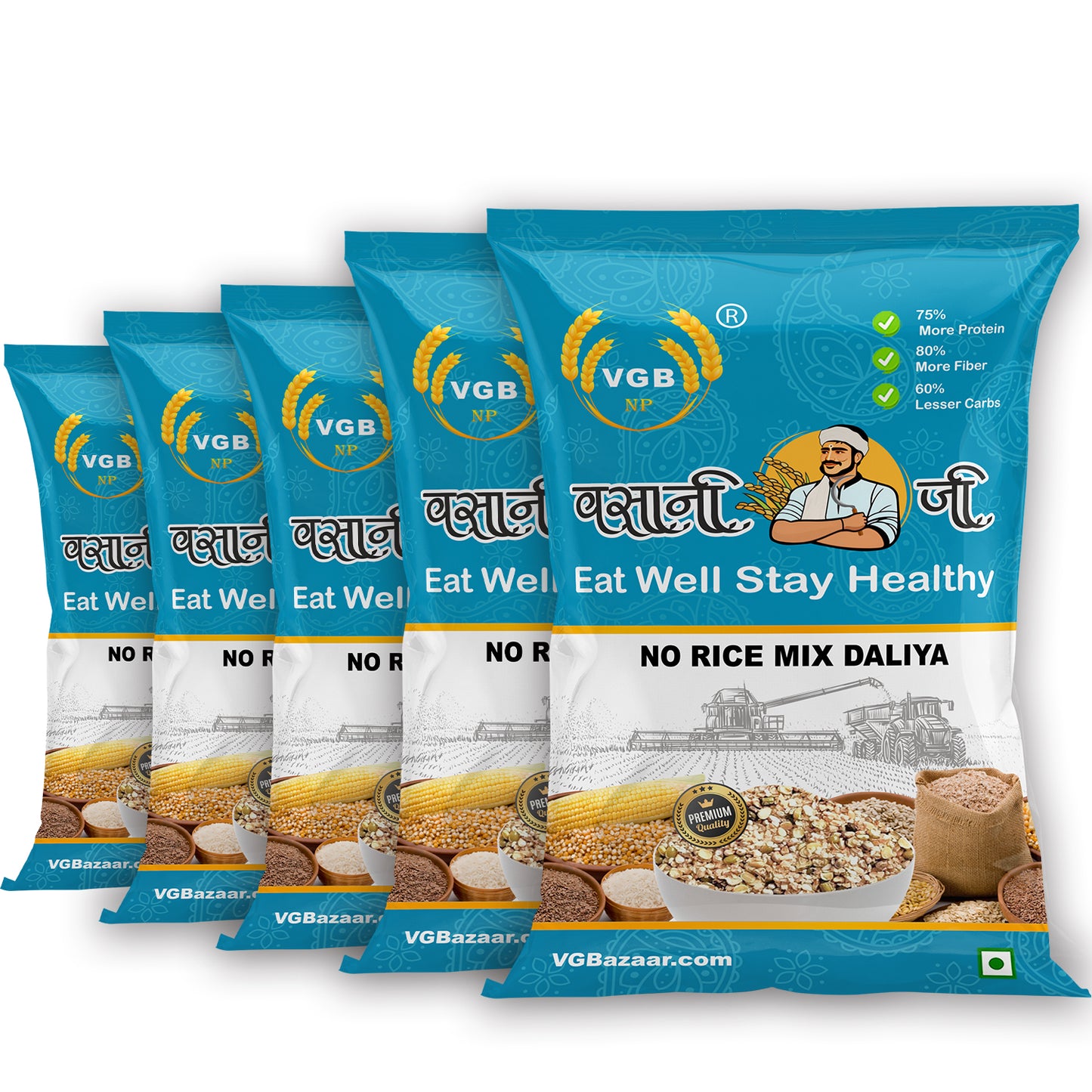 Vasani-G no rice multigrain Mix Daliya